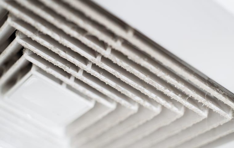 a dusty air duct vent inside of a kansas home